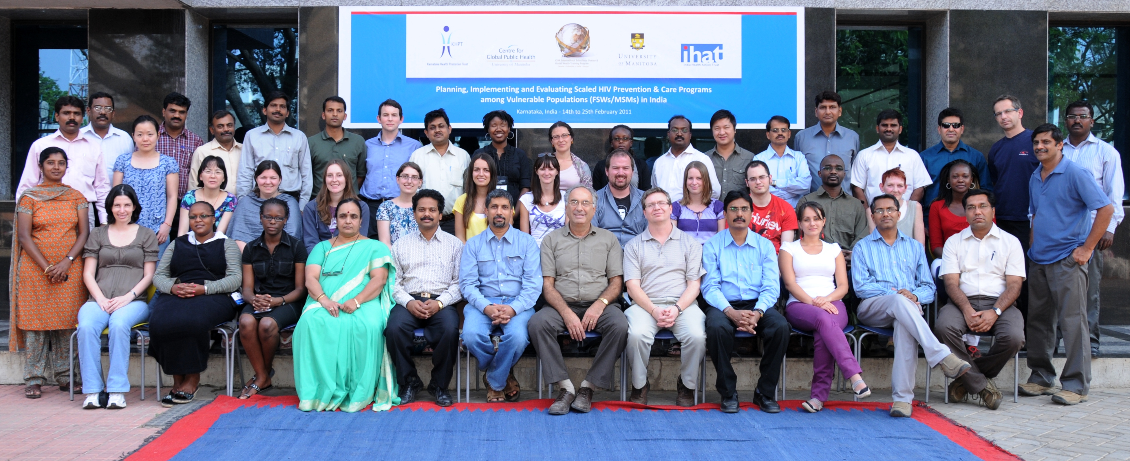 A group picture of all those attending the major course offering in Bangalore, India in February 2011.